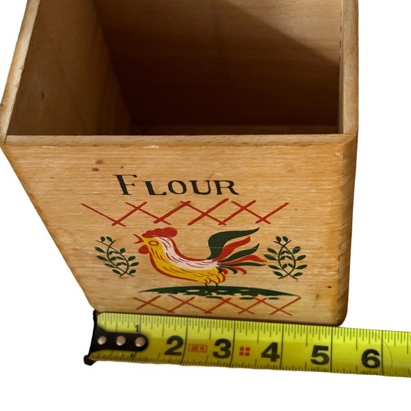 MCM Wooden Kitchen Canister Set Rooster Nesting Boxes Japan - Picture 3 of 12